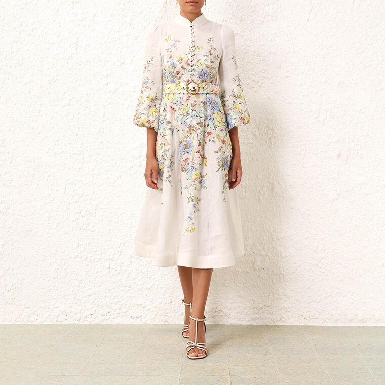 Matchmaker Buttoned Midi Dress image number null