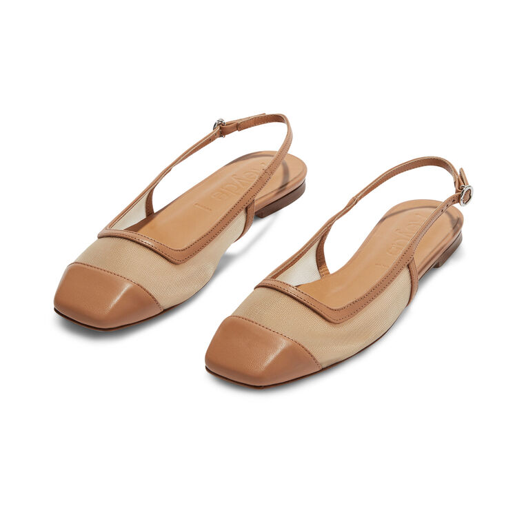 Geraldine Mesh Toe-Cap Slingback image number null