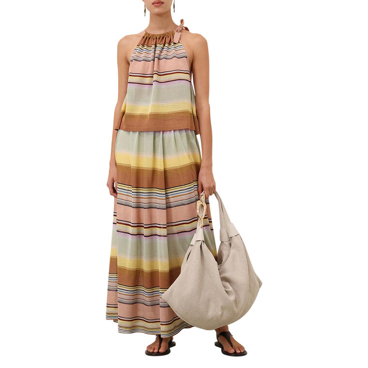 Coco Stripe Circle Skirt image number null