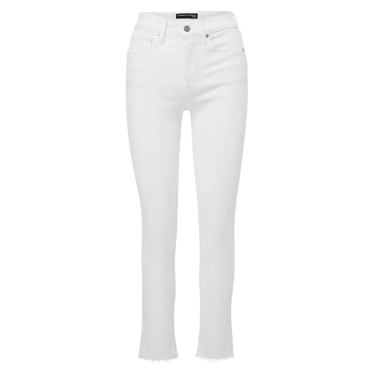 Carly Raw Hem Kick-Flare Jean image number null