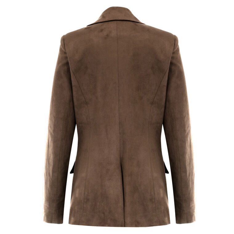 Marilyn Faux Suede Blazer image number null