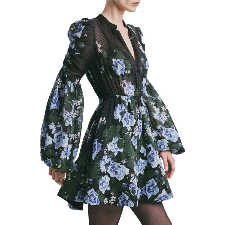 Georgette V-Neck Dress image number null