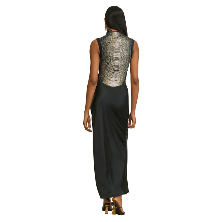 Chantel Silk Bias Maxi Slip Skirt image number null