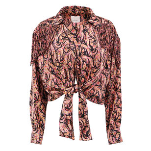 Charming Paisley Print Marianna Long Sleeve Top