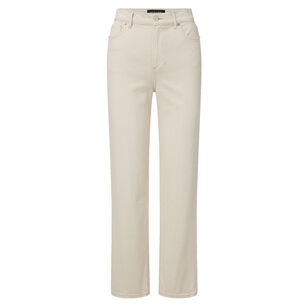 Leah Mid-Rise Straight-Leg Jean