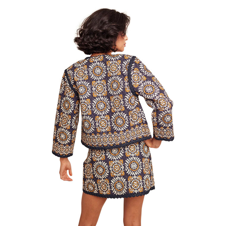 Marissa Cropped Quilted Jacket image number null