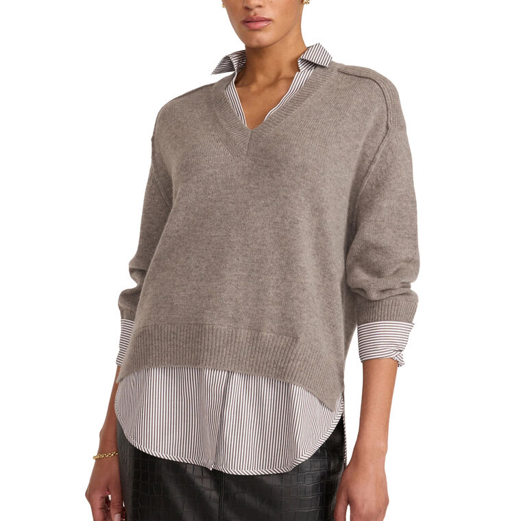 The Looker Layered V-Neck image number null