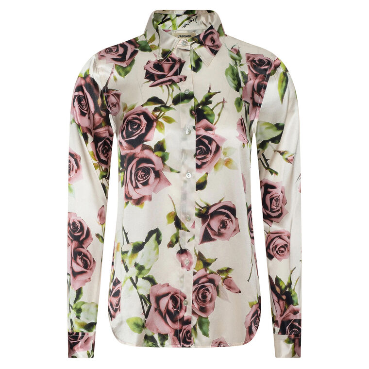 Tyler Long Sleeve Silk Blouse image number null