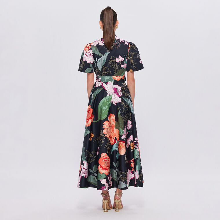 Bianca Short Sleeve Midi Dress image number null