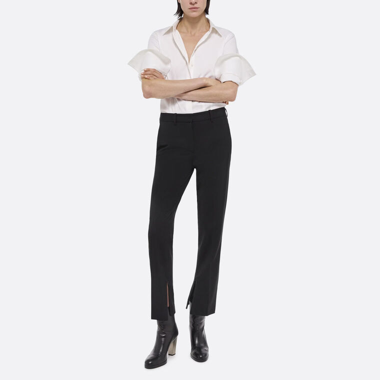 Slim Virgin Wool Cropped Pant image number null