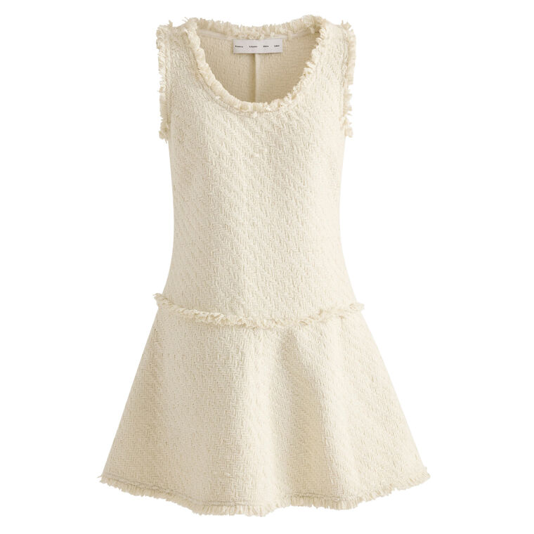 Kaida Sleeveless Mini Dress In Basketweave Tweed image number null