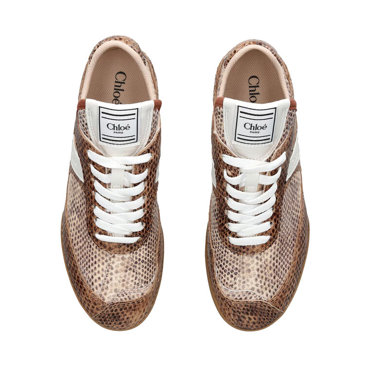 Kick 55mm Snakeskin-Embossed Leather Sneaker image number null