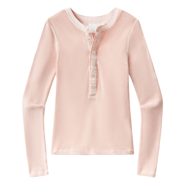 Drea Waffle Henley image number null