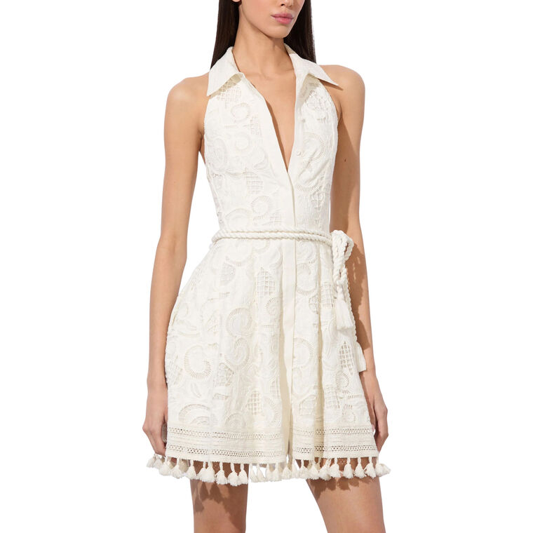 Lucy Halter Neck Mini Shirt Dress image number null