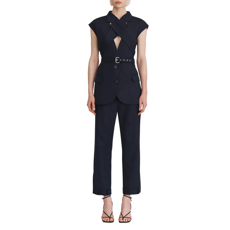 Deconstructed Tuxedo Trousers image number null