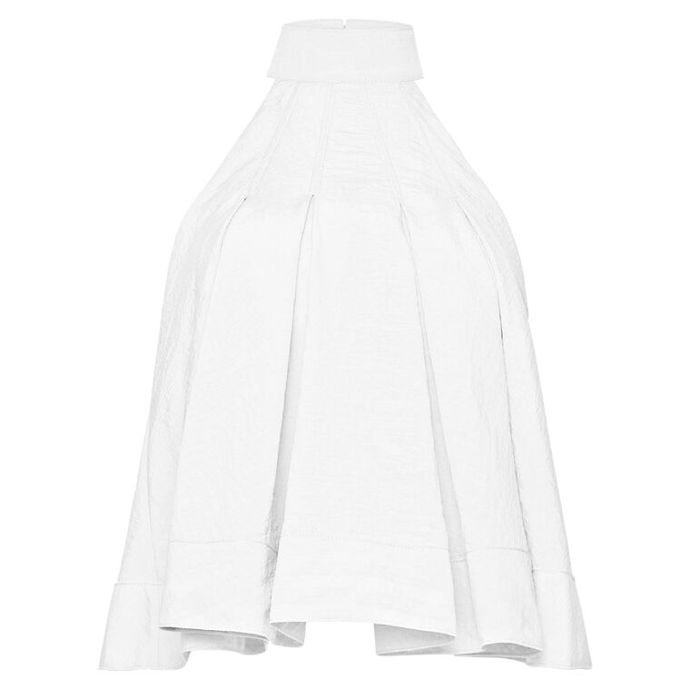 Jagger Sleeveless Halterneck Pleated Top image number null