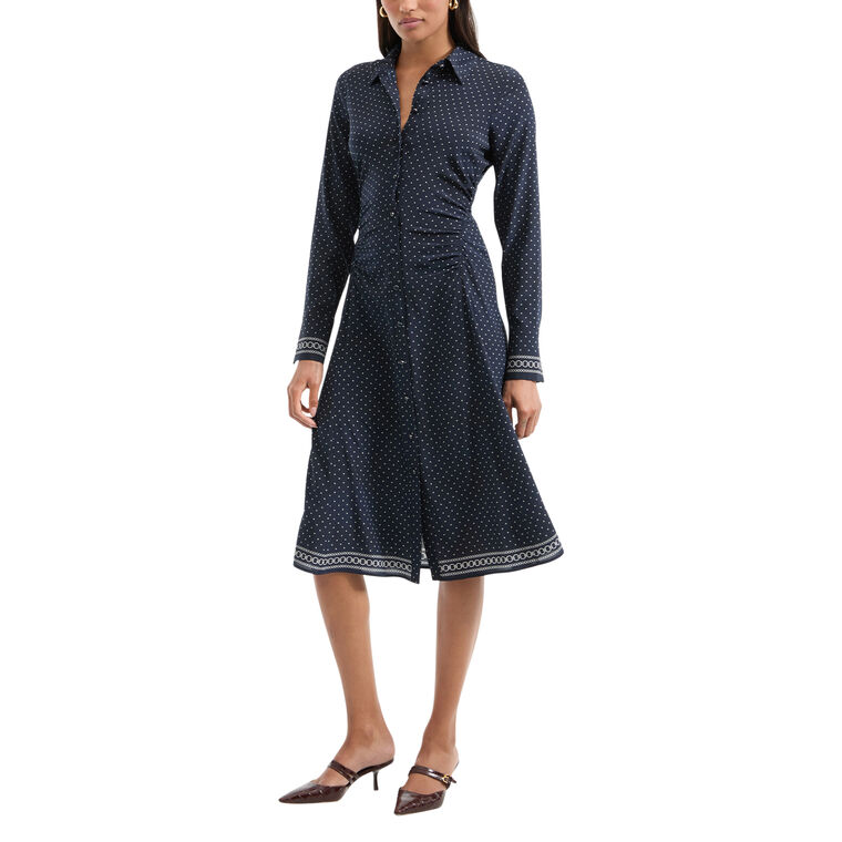 Lex Polka Dot Midi Shirtdress image number null