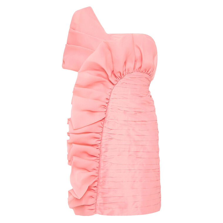 Telma Strapless Ruffle Micro Mini Dress image number null