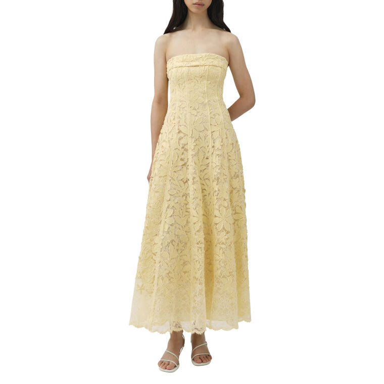 Imogen Lace Bustier Midi Dress image number null