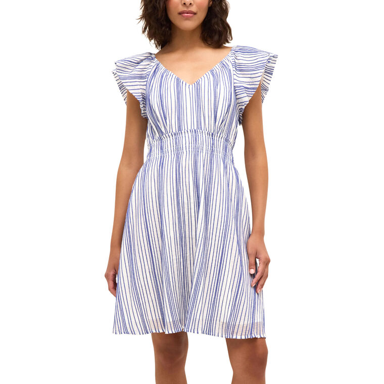 Emilia Flutter Sleeve Mini Dress image number null