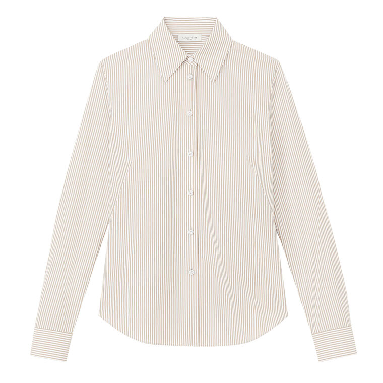 Kennedy Stripe Cotton Slim Shirt image number null
