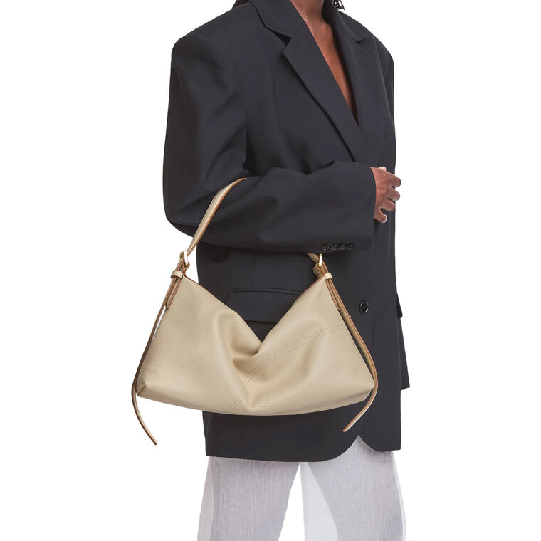 Castellare Grained Leather Shoulder Bag image number null