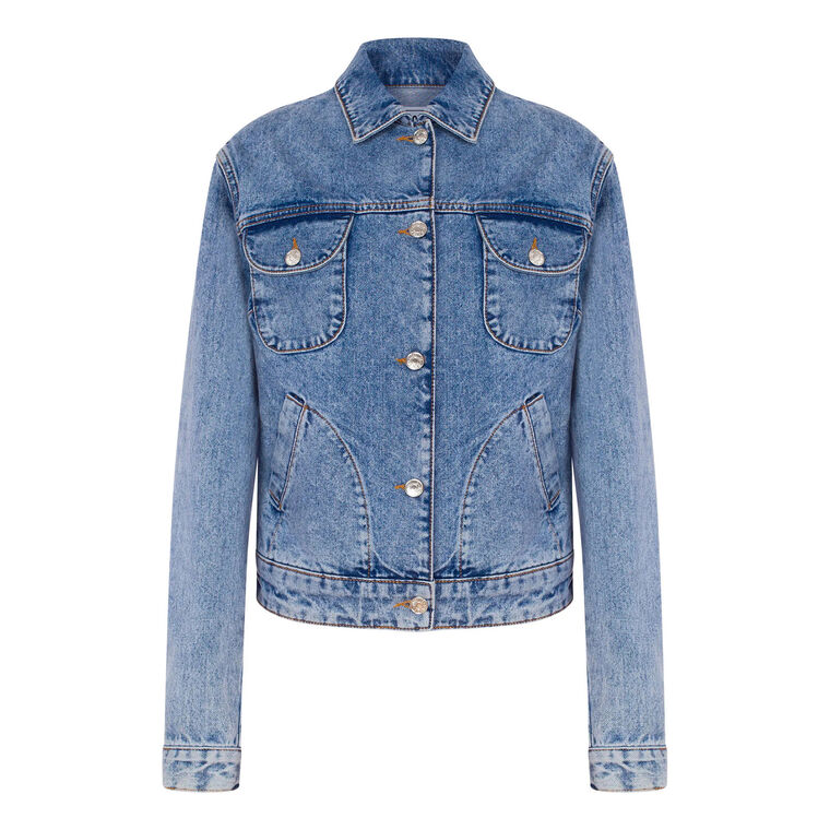 Recycled Blue Denim Jacket image number null