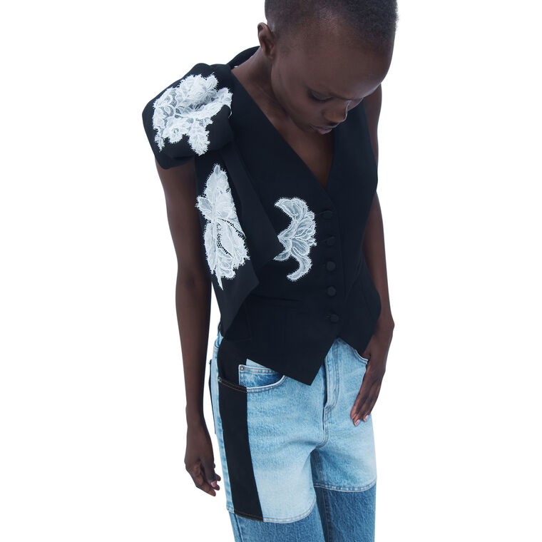 Pedro Lace Detail Vest image number null