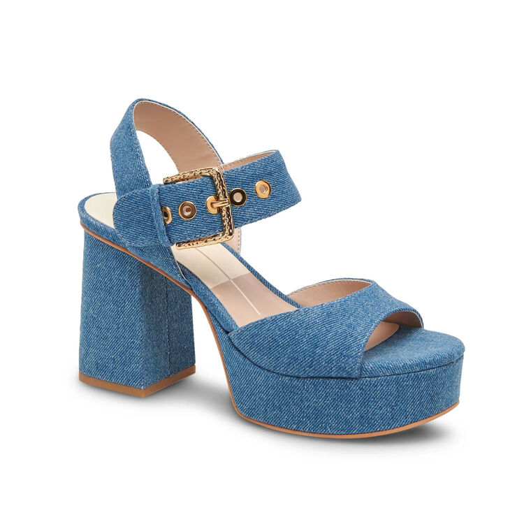 Bobby Denim Platform Heel image number null