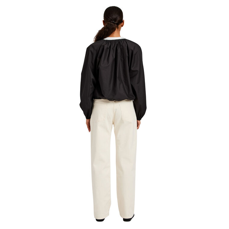 Wendy Long Sleeve Top In Tech Poplin image number null