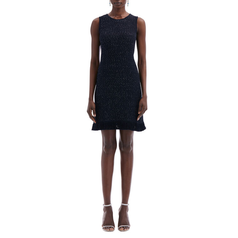 Sequin Tweed Cocktail Dress image number null