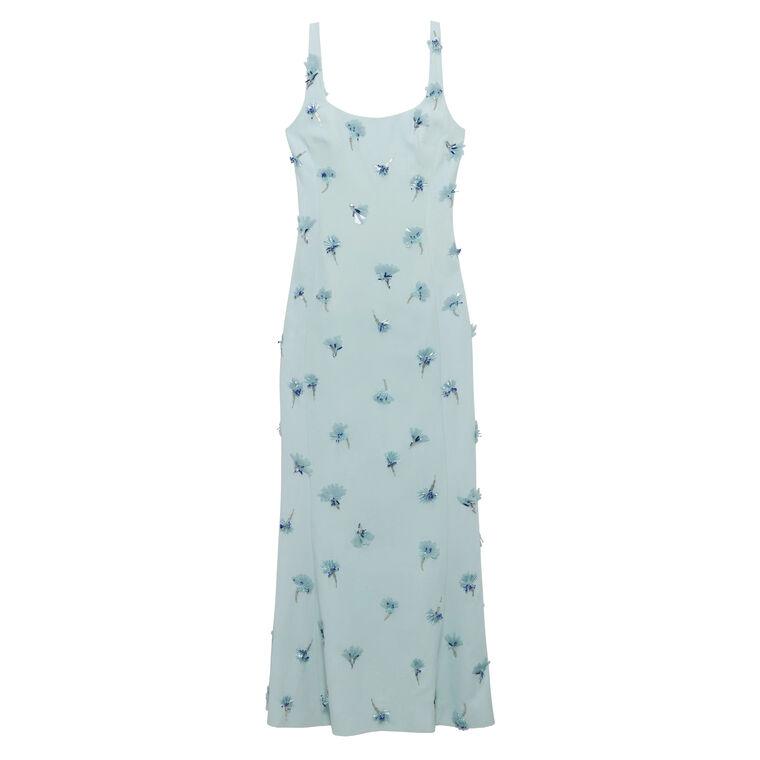Briella Embellished Crepe Gown image number null