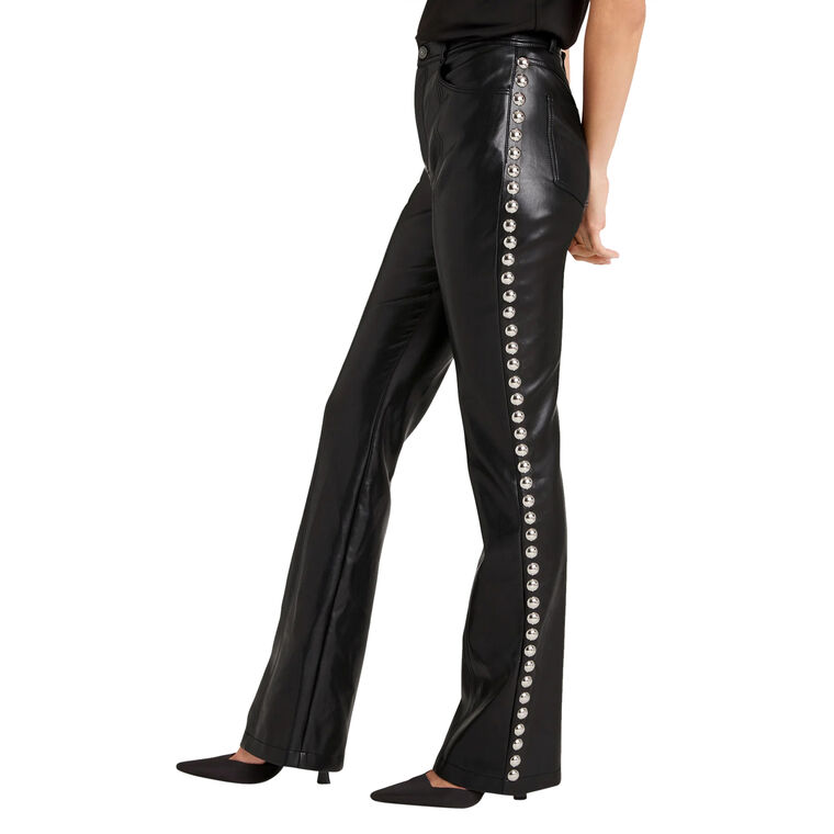 Shailene Studded Vegan Leather Pant image number null