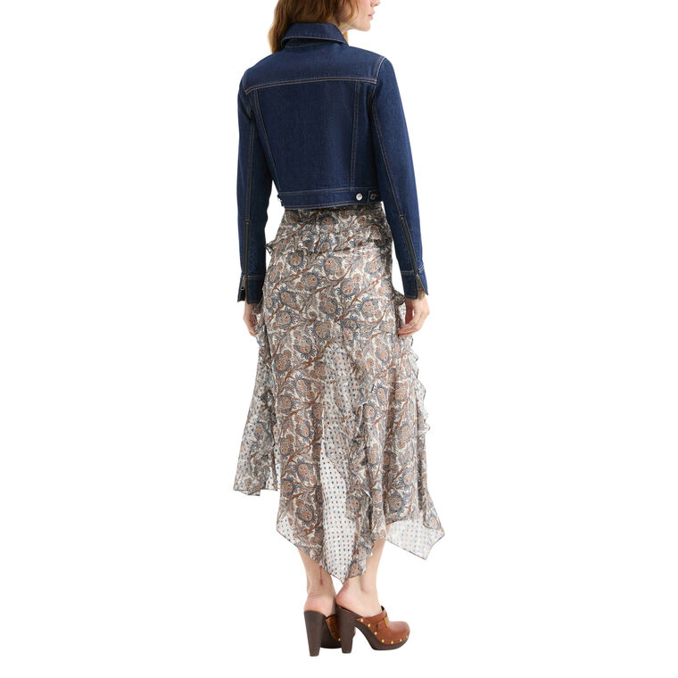 Patty Cropped Denim Jacket image number null