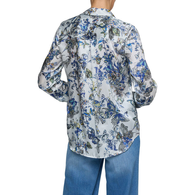 Tyler Long Sleeve Silk Blouse image number null