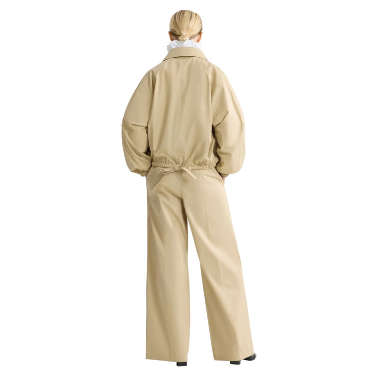 Organic Cotton Zippered Bomber Jacket image number null