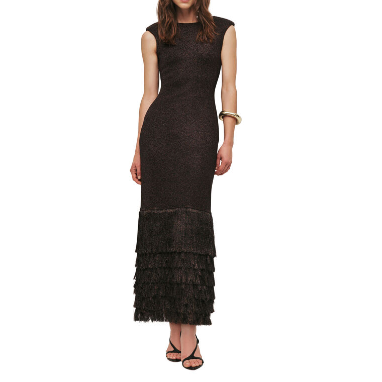 Breeze Cap Sleeve Knit Midi Dress image number null