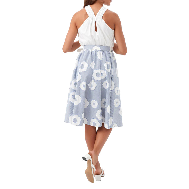 Mardi 2 Belted Wrap Front Sleeveless Midi Dress image number null