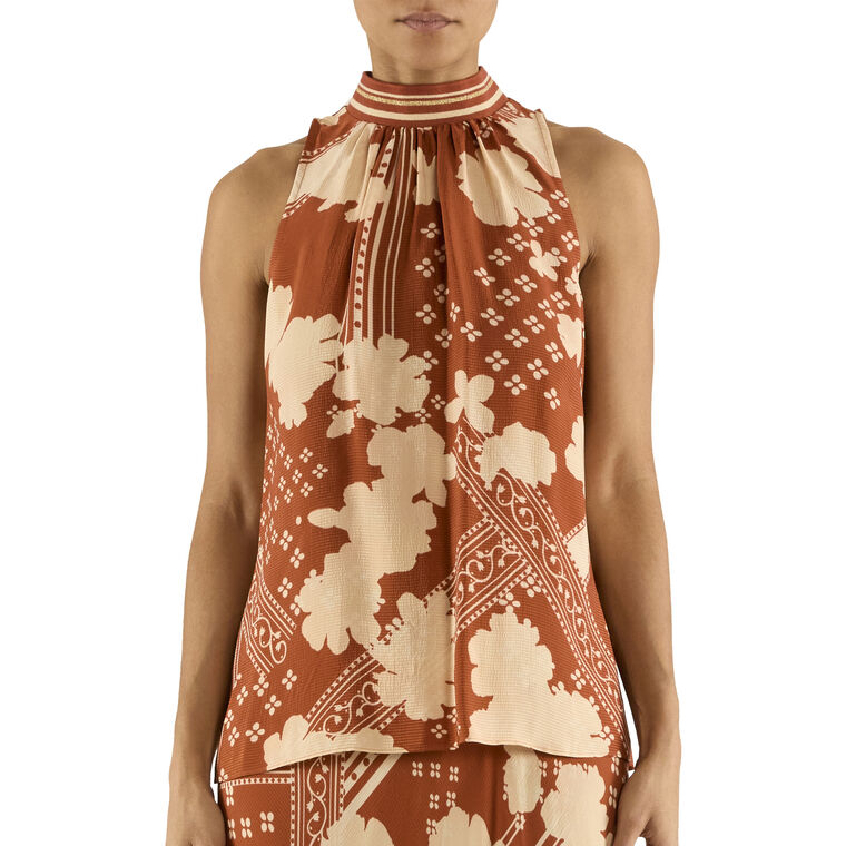 Denise High Neck Sleeveless Top image number null