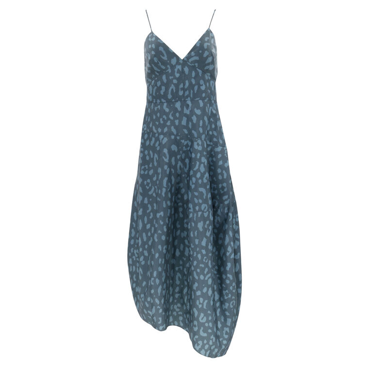 Recycled Sporty Nylon Cheetah Cami Dress image number null
