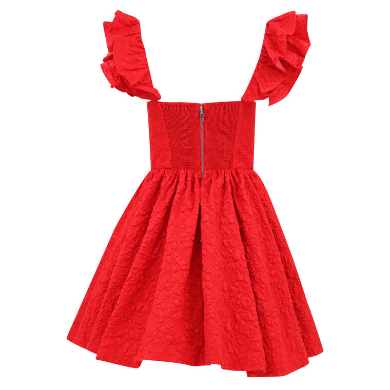 Bina Ruffle Sleeve Mini Dress image number null