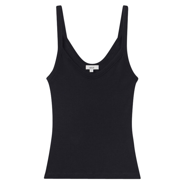 Jordan V-Neck Ribbed Tank Top image number null