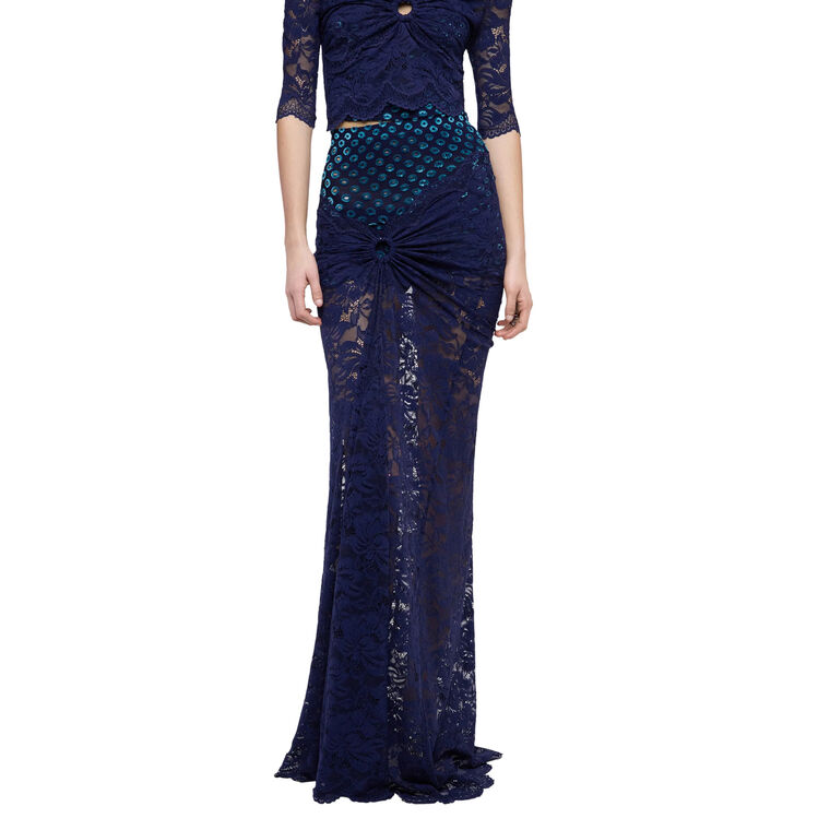 Lace Maxi Skirt image number null