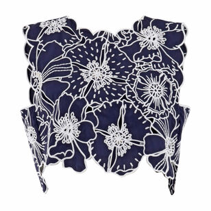 Richelieu Floral Embroidered Sleeveless Crop Top