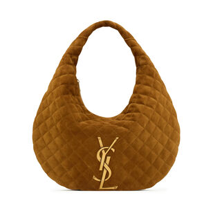 Icare Hobo In Quilted Suede