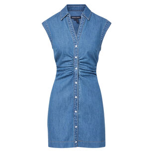 Maura Cap Sleeve Denim Mini Dress