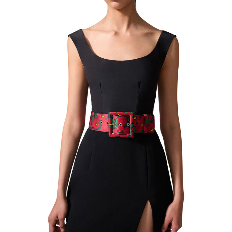 Floral-Print Icon Belt image number null