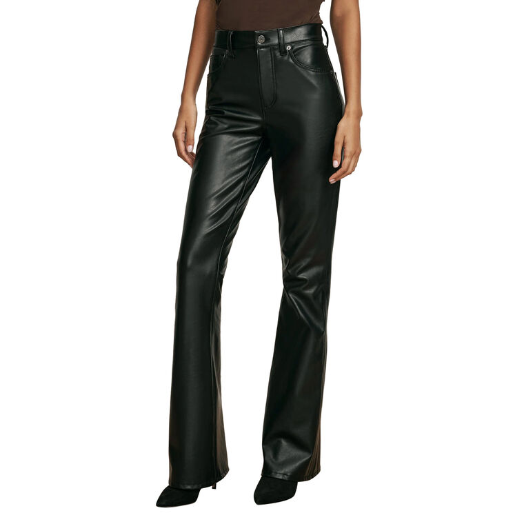 Beverly High Rise Skinny Flare Pant In Vegan Leather image number null