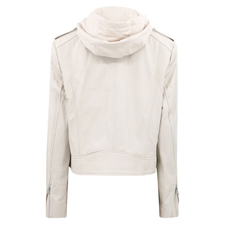 Holy Biker Jacket With Removable Hood image number null
