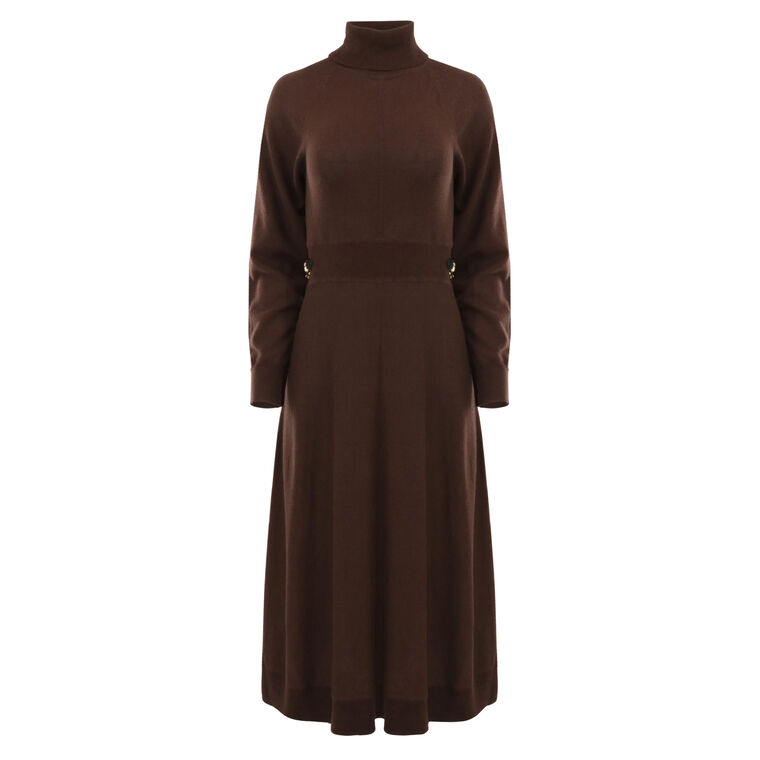 Becky Raglan Horsebit Sweater Dress image number null